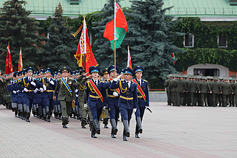 Flower ceremony in Brest Hero Fortress