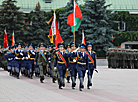 Flower ceremony in Brest Hero Fortress