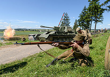 Bagration Operation reenactment at Stalin's Line