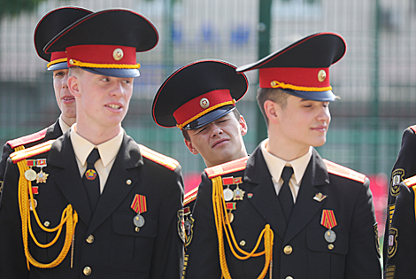 Graduation ceremony in Minsk Suvorov Military School