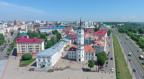 A bird's-eye view of Mogilev 
