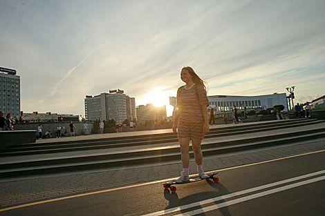 Warm evening in Minsk