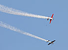 Air show at the Kupala Night Festival in Alexandria