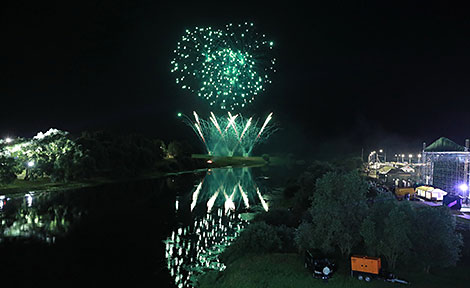 Kupala Night Festival in Alexandria: fireworks