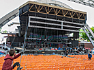 Mounting the equipment and setting the stage of the Slavianski Bazaar in Vitebsk