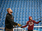 Mounting the equipment and setting the stage of the Slavianski Bazaar in Vitebsk