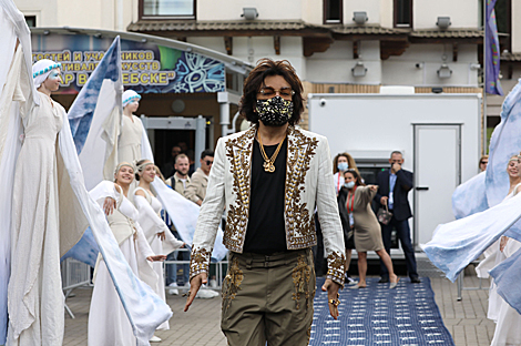 Filipp Kirkorov during the ceremony to unveil a star 