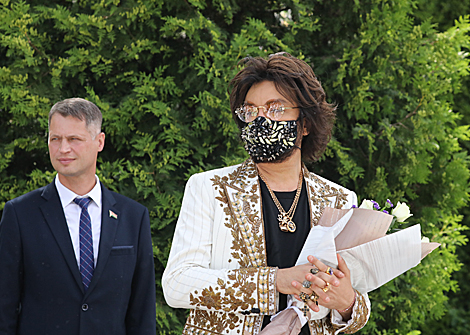 Filipp Kirkorov during the ceremony to unveil a star 