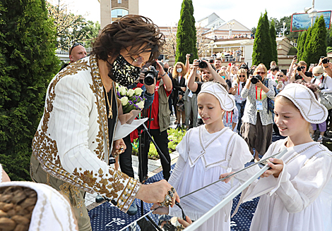 Filipp Kirkorov during the ceremony to unveil a star 