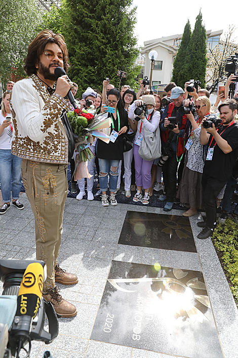 Filipp Kirkorov during the ceremony to unveil a star 