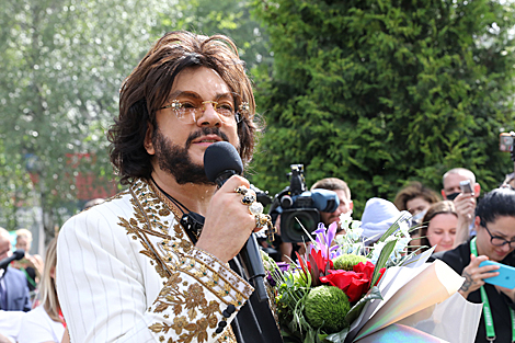 Filipp Kirkorov during the ceremony to unveil a star 