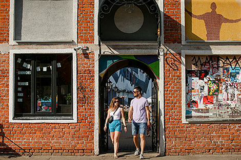 Oktyabrskaya Street in Minsk