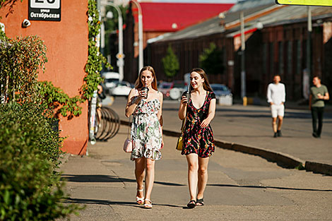 Oktyabrskaya Street in Minsk