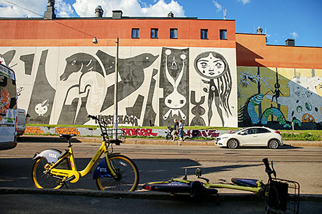 Oktyabrskaya Street in Minsk