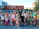 The clinic of Aliaksandra Sasnovich for young tennis players