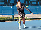 The clinic of Aliaksandra Sasnovich for young tennis players