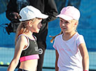 The clinic of Aliaksandra Sasnovich for young tennis players