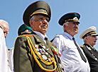 A flower ceremony at the Brest Hero Fortress memorial