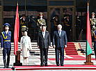 Церемония официальной встречи Президентом Беларуси Председателя КНР 