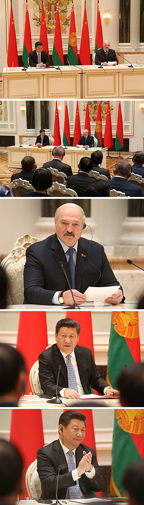 Xi Jinping and Alexander Lukashenko