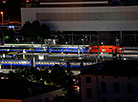 The trains at the Minsk railway station 