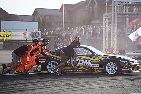 Drifting competition in Logoisk