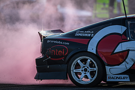 Drifting competition in Logoisk