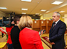 Head of the Belarus President Administration Igor Sergeyenko takes part in early voting