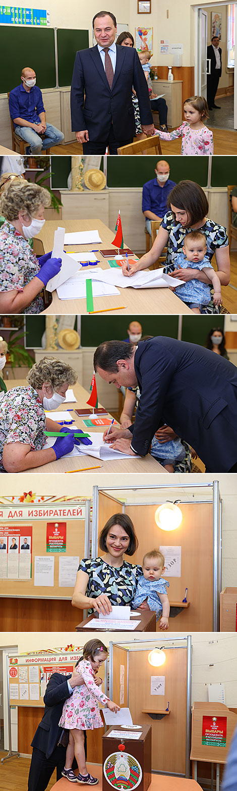 Belarusian PM takes part in early voting
