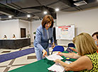 Kochanova casts her vote in presidential election in Minsk