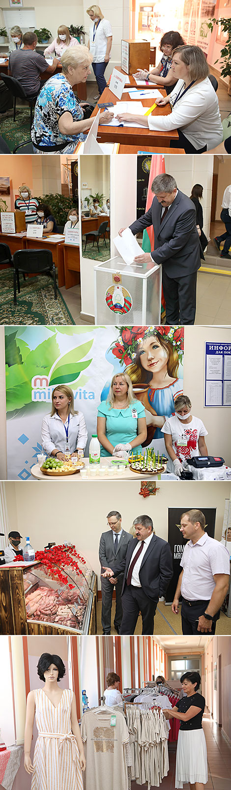 Gomel Oblast Governor Gennady Solovei takes part in voting