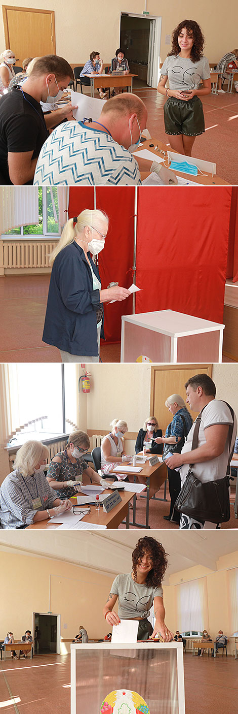Polling station No. 731 in Mogilev Oblast