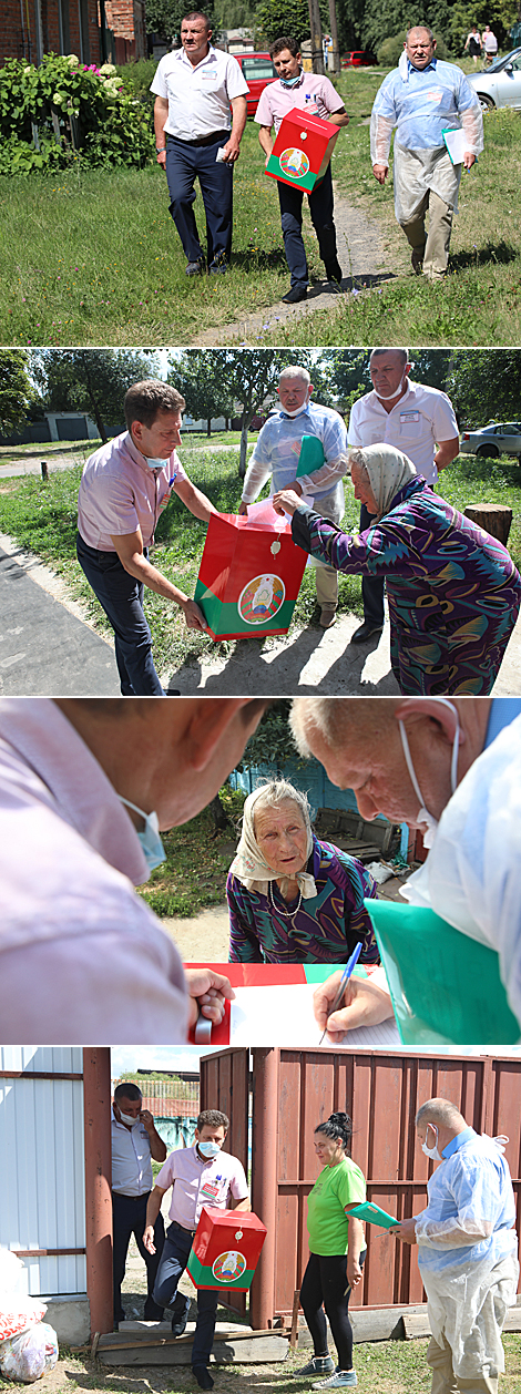 Home voting in Gomel