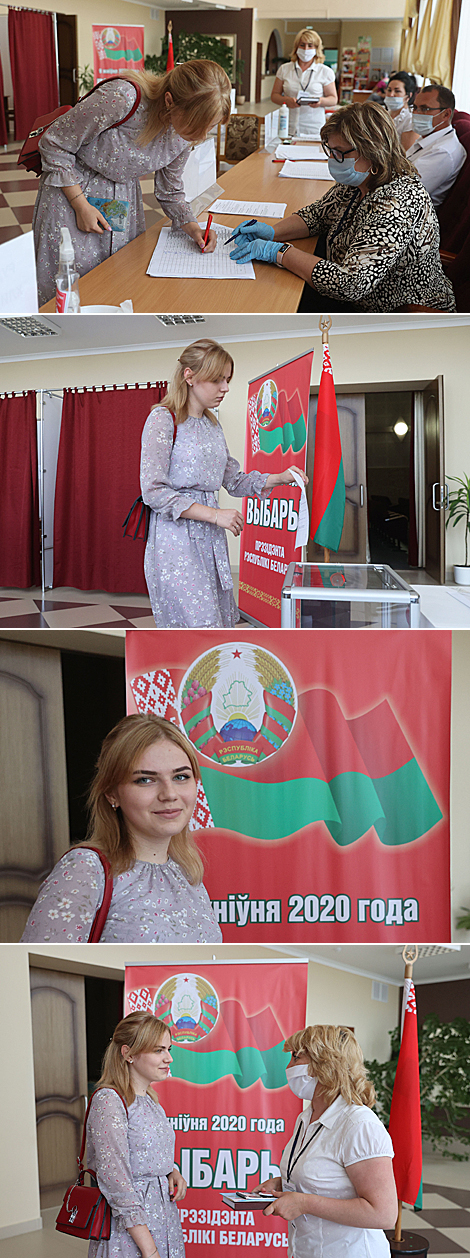 The citizen of Grodno District celebrates her 18th birthday in the day of the presidential election