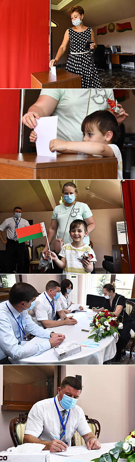 Voting at Belarus presidential election in Yerevan