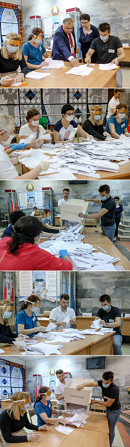 Vote counting in Minsk