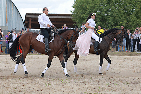 Horse festival in Bobruisk District