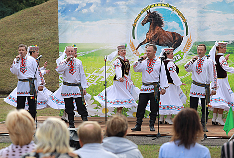 Horse festival in Bobruisk District