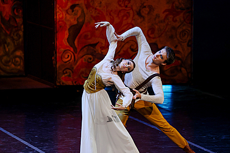 Peer Gynt ballet on stage of Bolshoi Theater