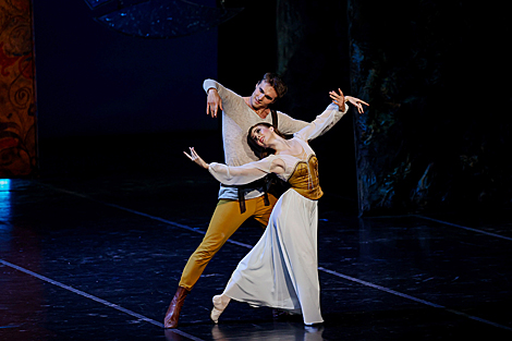 Peer Gynt ballet on stage of Bolshoi Theater