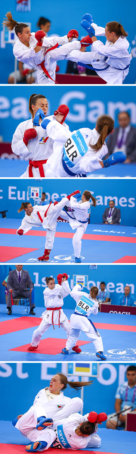 Баку-2015: соревнования в женском турнире по каратэ