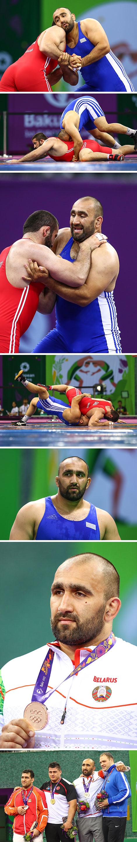 Wrestler Ioseb Chugoshvili, the bronze medalist of the European Games in Baku