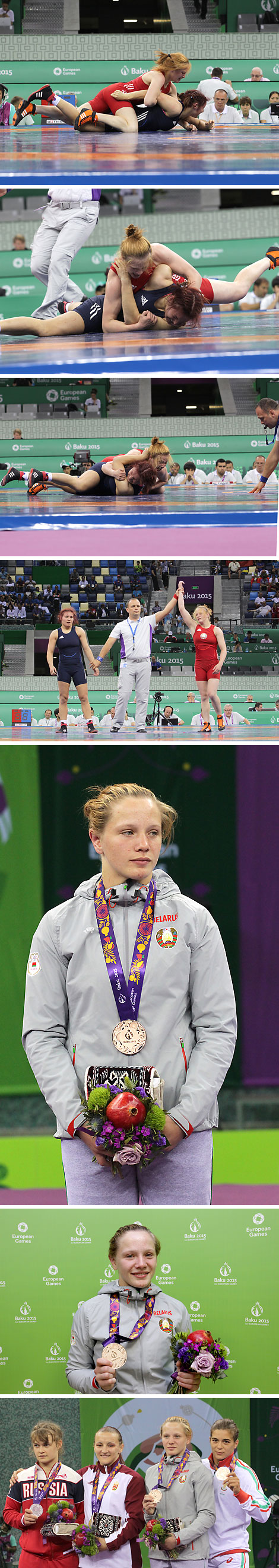 Белоруска Вероника Иванова выиграла бронзу Евроигр в женской борьбе в весе до 60 кг