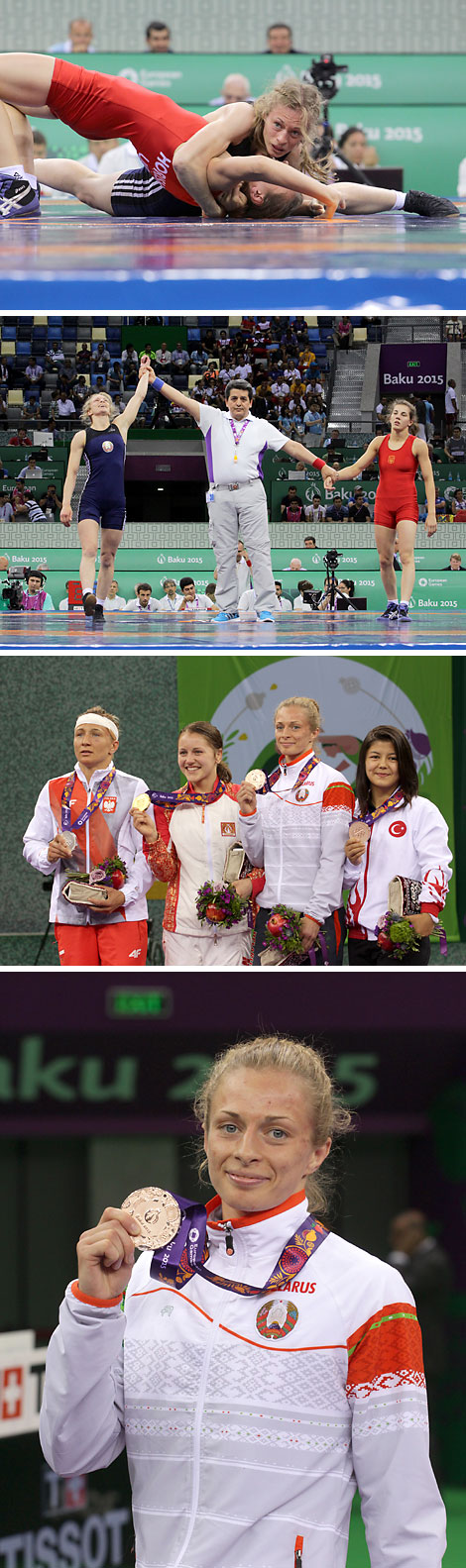 Belarus’ Nadezhda Shushko, the bronze medalist of the European Games in Baku