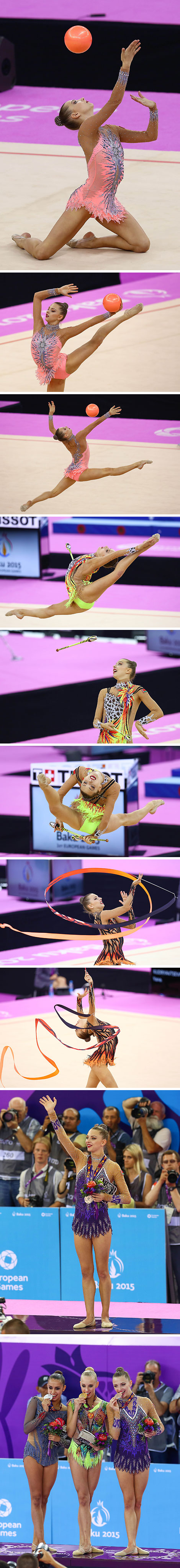 Мелитина Станюта выиграла бронзу в индивидуальном многоборье художественной гимнастики на Евроиграх