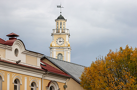 Вид на городскую ратушу в Витебске 