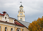 Вид на городскую ратушу в Витебске 