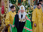 Патриарх Кирилл совершил Божественную литургию в Воскресенском кафедральном соборе Бреста