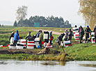 Cranberry harvest season in Pinsky District