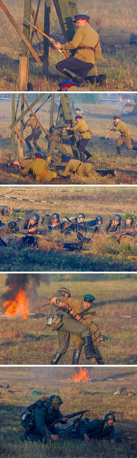 Reenactment of the Brest Fortress Defense